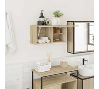 Armoire murale de bain chêne sonoma 60x25x30 cm bois ingénierie