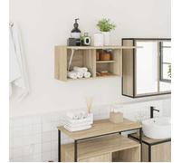 vidaXL Armoire murale de bain Chêne Sonoma 60×25×30 cm Bois ingénierie