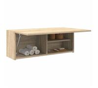 Armoire murale de bain chêne sonoma 80x25x30 cm bois ingénierie