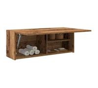 Armoire murale de bain vieux bois 80x25x30 cm bois d ingénierie