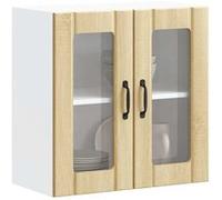 vidaXL Armoire Murale de Cuisine avec Porte vitrée Lucca en chêne Sonoma