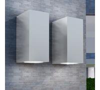 vidaXL Armoire murale de cuisine et porte en verre Lucca chêne marron