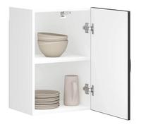 vidaXL Armoire Murale de Cuisine Kalmar Noir Bois d'ingénierie, Meuble Mural de Cuisine, Armoire pour Mur de Cuisine, Armoire Murale avec Portes