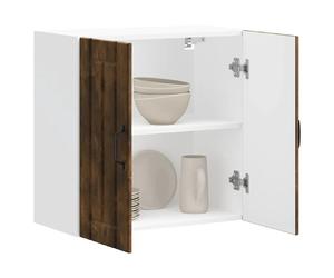 vidaXL Armoire murale de cuisine Lucca chêne fumé bois ingénierie