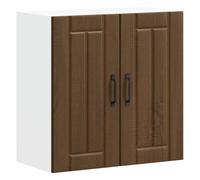 vidaXL Armoire Murale de Cuisine Lucca chêne Marron Bois ingénierie, Meuble Mural de Cuisine, Armoire pour Mur de Cuisine, Armoire Murale avec Portes