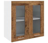 vidaXL Armoire Murale de Cuisine Lyon avec Porte vitrée Bois Ancien 60 x 31 x 60 cm