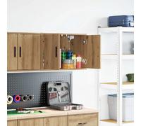 vidaXL Armoire Murale de Garage chêne Artisanal Bois d'ingénierie