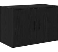 vidaXL Armoire murale de garage Noir Bois composite