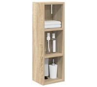 vidaXL Armoire Murale de Salle de Bain Chêne Sonoma 20 x 16 x 62,5 cm