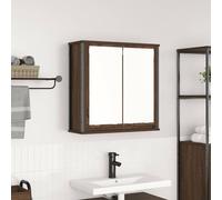 vidaXL Armoire murale de salle de bain miroir chêne marron 60x21x60 cm