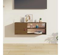 vidaXL Armoire murale Marron miel 80x30x30 cm Bois de pin massif