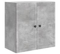 vidaXL Armoire Murale Gris béton 59 x 31 x 60 cm Bois d'ingénierie, Rangement Salon, Armoire Murale Vintage, Solution Efficace, Organisateur Pratique, Design Utilitaire