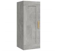 vidaXL Armoire Murale Meuble de Rangement Armoire Suspendue Meuble de Chambre à Coucher Salon Intérieur Gris Béton 35x34x90 cm Bois d'Ingénierie