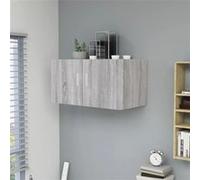 vidaXL Armoire Murale Meuble de Rangement Armoire Suspendue Meuble de Salle de Séjour Intérieur Sonoma Gris 80x39x40 cm Bois d'Ingénierie 815514 Gris G