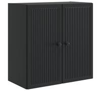 vidaXL Armoire Murale Noir 59 x 31 x 60 cm Bois d'ingénierie, Rangement Salon, Armoire Murale Vintage, Solution Efficace, Organisateur Pratique, Design Utilitaire
