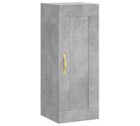 vidaXL Armoire murale gris béton 34,5x34x90 cm bois d'ingénierie