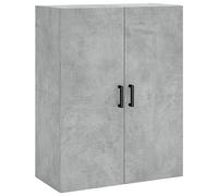vidaXL Armoire Murale, Placard Suspendu avec Rangement, Meuble Flottant de Salon Bureau Chambre, Moderne, Gris Béton Bois d'Ingénierie