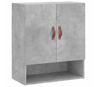 vidaXL Armoire Murale, Placard Suspendu avec Rangement, Meuble Flottant de Salon Salle de Séjour Intérieur, Moderne, Gris Béton Bois d'Ingénierie