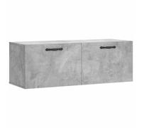 vidaXL Armoire Murale, Placard Suspendu avec Rangement, Meuble Flottant de Salon Salle de Séjour Intérieur, Moderne, Gris Béton Bois d'Ingénierie