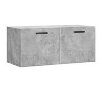 vidaXL Armoire Murale, Placard Suspendu avec Rangement, Meuble Flottant de Salon Salle de Séjour Intérieur, Moderne, Gris Béton Bois d'Ingénierie