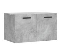 vidaXL Armoire Murale, Placard Suspendu avec Rangement, Meuble Flottant de Salon Salle de Séjour Intérieur, Moderne, Gris Béton Bois d'Ingénierie