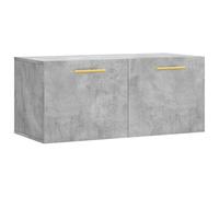 vidaXL Armoire Murale, Placard Suspendu avec Rangement, Meuble Flottant de Salon Salle de Séjour Intérieur, Moderne, Gris Béton Bois d'Ingénierie