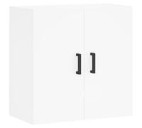 vidaXL Armoire Murale, Placard Suspendu avec Rangement, Meuble Flottant de Salon Salle de Séjour Intérieur, Moderne, Blanc Bois d'Ingénierie