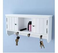 vidaXL Armoire murale pour clés et bijoux avec portes et crochets 241850
