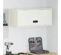 vidaXL Armoire murale pour garage Blanc 80 x 33 x 35 cm