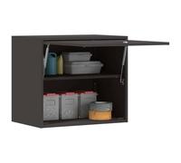 vidaXL Armoire Murale pour Garage Noir 60 x 40 x 53 cm, Salon, unités de Rangement Modernes, Meuble Mural, Cabinet Pratique, Gain de Place, Organisation à la Maison