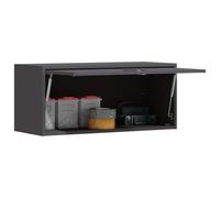 vidaXL Armoire Murale pour Garage Noir 80 x 33 x 35 cm, Salon, unités de Rangement Modernes, Meuble Mural, Cabinet Pratique, Gain de Place, Organisation à la Maison