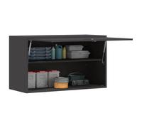 vidaXL Armoire Murale pour Garage Noir 90 x 40 x 53 cm, Salon, unités de Rangement Modernes, Meuble Mural, Cabinet Pratique, Gain de Place, Organisation à la Maison