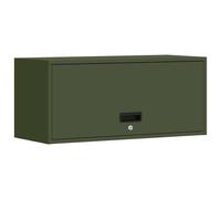 vidaXL Armoire murale pour garage Vert olive 80 x 33 x 35 cm