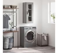 vidaXL Armoire murale sonoma gris 34,5x34x90 cm
