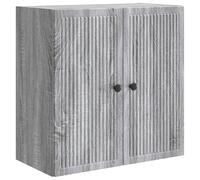 vidaXL Armoire Murale Sonoma Gris 59 x 31 x 60 cm Bois d'ingénierie, Rangement Salon, Armoire Murale Vintage, Solution Efficace, Organisateur Pratique, Design Utilitaire