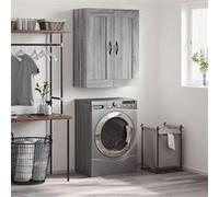 vidaXL Armoire murale sonoma gris 69,5x34x90 cm bois d'ingénierie Gris G