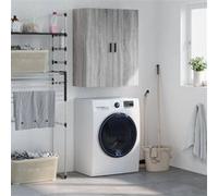 vidaXL Armoire murale 828442 – Sonoma gris, 69,5x34x90 cm, bois d'ingénierie, moderne