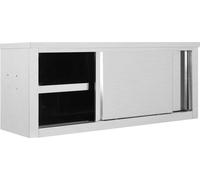 vidaXL Armoire murale suspendue avec portes coulissantes 120×40×50 cm acier inoxydable