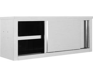 vidaXL Armoire murale suspendue avec portes coulissantes 120×40×50 cm acier inoxydable