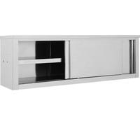 vidaXL Armoire de cuisine avec portes coulissantes 150x40x50 cm Inox 51054