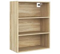 vidaXL Armoire Murale Suspendue Centre de Divertissement Étagère Flottante Armoire de Rangement Salon Salle de Séjour Chêne Sonoma 69,5x32,5x90 cm