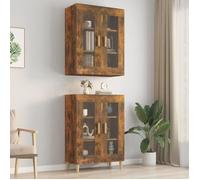 vidaXL Armoire murale suspendue Chêne fumé 69,5x34x90 cm 817387