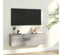 vidaXL Armoire murale TV Sonoma gris 100x30x30 cm Bois d'ingénierie