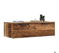 vidaXL Armoire murale vieux bois 68x30x20 cm bois d'ingénierie, armoire suspendue, étagère murale, étagère flottante, 856983