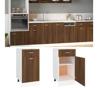 VidaXL Armoire plancher à tiroir 40 cm - Chêne marron