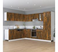 VidaXL Armoire plancher à tiroir 60 cm - Chêne fumé
