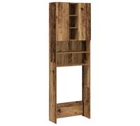vidaXL Meuble pour machine à laver vieux bois 64 x 25,5 x 190 cm
