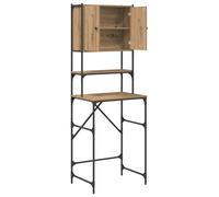 Meuble pour machine à laver - vidaXL - Chêne artisanal - Bois d'ingénierie - 68x48.5x194 cm