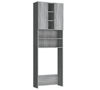 vidaXL Armoire pour machine à laver Gris Sonoma 64x25,5x190 cm