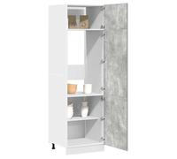 vidaXL Armoire réfrigérée Lyon Gris béton 60 x 57 x 207 cm Bois d'ingénierie